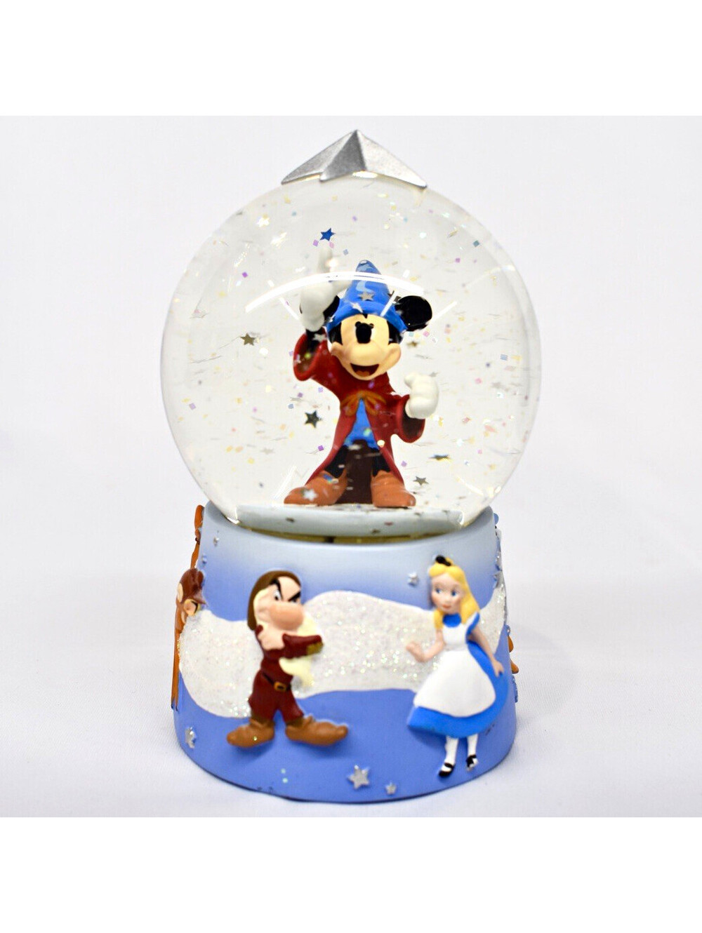 Disney Store Mickey Mouse Sorcerer Snow Globe Collectible w/ Friends
